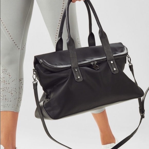 Fabletics The Grip Tote Duffel Gym/Travel Bag, Black, 20.5” x 11.5” x 6.5” - Picture 1 of 15